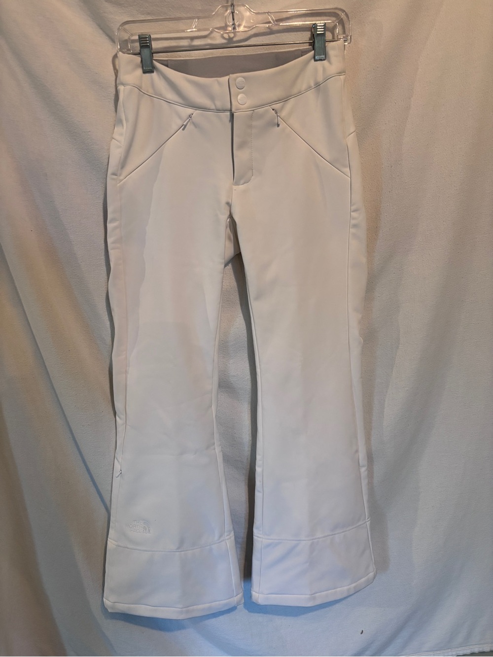 Women's North Face White Flare Ski Pants Sz XS